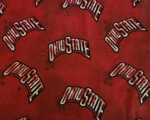 BTY X 44"W Fabric Licensed College Ohio State Quilting Sewing Crafting - Picture 1 of 4