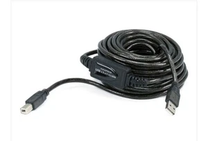 USB 2.0 Cable Type A Male to B Male 10m (33ft) - Picture 1 of 2