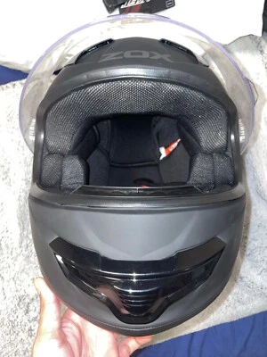 ZOX Matte Black Modular Motorcycle Helmet ST-11114 Brigade SVS Brand New - Image 1 of 4