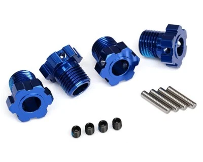 Traxxas Radmitnehmer Alu 17mm blau TRX8654 E-Revo VXL 2.0, SLEDGE, MAXX, Wide .. - Bild 1 von 2
