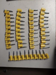 Bag of 50 - High security steel bolt seal for container - YELLOW - Picture 1 of 4