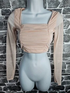 Nasty Gal Crop Top Size 6 Long Sleeve New - Picture 1 of 6