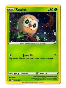 Pokémon TCG Rowlet Sword & Shield SWSH220 Holo Promo Promo - Picture 1 of 2