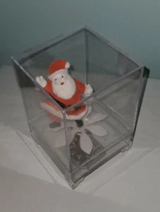 Vintage sankyo Santa Claus Dancing Rotating Music Box Christmas Works X-Mas - Picture 1 of 9