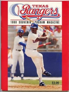 1990 Texas Rangers American League Program Detroit Tigers Nolan Ryan 1 Hitter - Picture 1 of 2