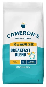 Cameron's Coffee Sac à café moulu torréfié, mélange petit-déjeuner, paquet de 32 onces de 1 - Photo 1/8