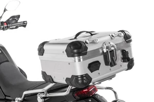 Touratech Luggage Rack With 25L Zega Evo Top Box & Locks - Silver - Picture 1 of 10