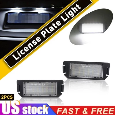 Conjunto de luces LED blancas de matrícula CAN-bus para Kia Optima K5 Hyundai Sonata 2 piezas Foto 1 de 4