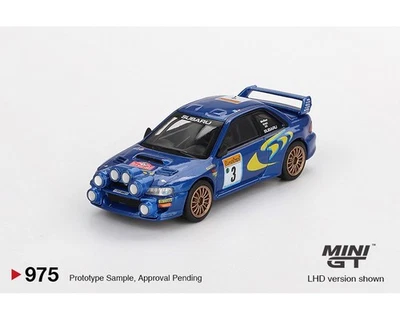 Mini GT 1:64 Subaru Impreza WRC98 #3 1998 Rally Monte-Carlo 3rd Place MGT #975 - Image 1 of 3