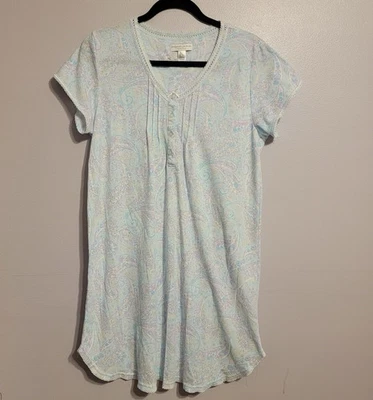 Camisola feminina Miss Elaine Essentials estampa paisley tamanho G nova sem etiquetas - Imagem 1 de 4