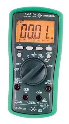  Multímetro digital profesional para plantas DM-510A True RMS, verde  Foto 1 de 3