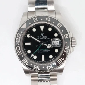 2000's Rolex 116710LN GMT Master II 40mm Steel Ceramic Black Dial Watch - Picture 1 of 13