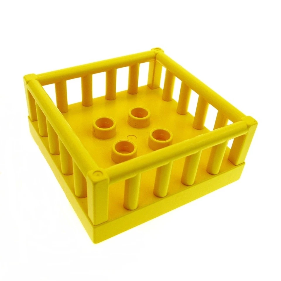1x Lego Duplo Möbel Krabbel Box gelb 4x4 Laufstall Kiste Korb 4250260 74584 2252 - Bild 1 von 1