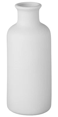 Jarrón de cerámica blanco mate de 7 pulgadas - Soporte para flores secas estilo escandinavo para... Foto 1 de 4