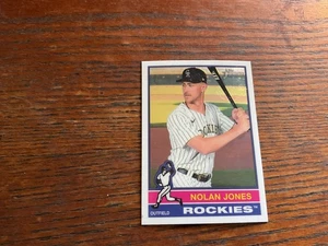 2025 Topps Heritage - Nolan Jones #139 Chrome Refractor - Picture 1 of 2