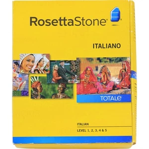 Rosetta Stone Italiano TOTALe CD-Rom Set Levels 1-5 - Picture 1 of 10