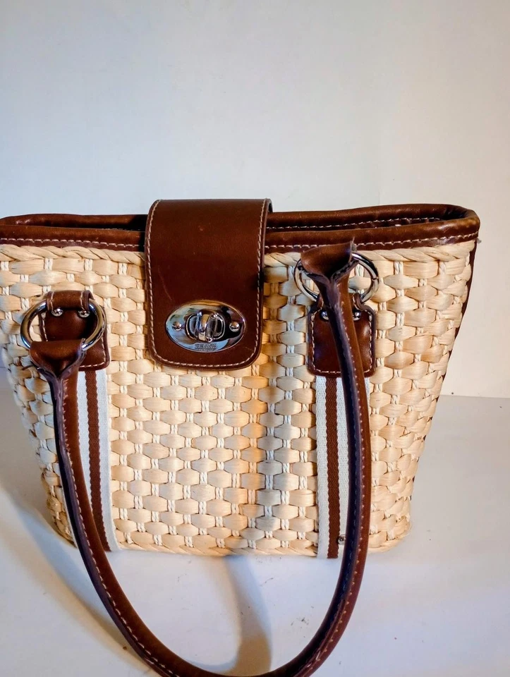 Bolso de paja tejido beige Chaps Foto 1 de 4