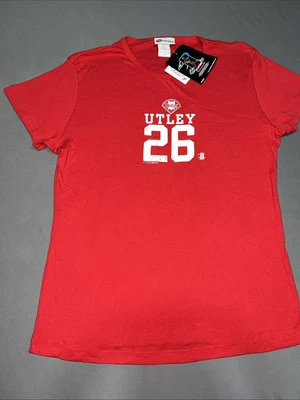 Camisa para mujer 5th & Ocean Philadelphia Phillies XL roja 26 Chase Utley -3753 nueva con etiquetas Foto 1 de 4