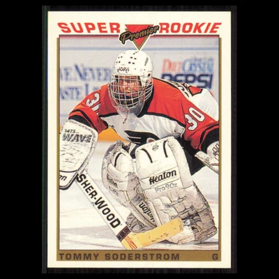 Tommy Soderstrom Rookie #122 1993 Topps Premier Philadelphia Flyers Hockey Card - Image 1 of 3
