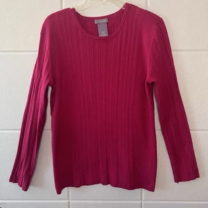 Mujer Jersey Suéter Morado con Multicolor Tejido Talla L Laura Scott - Imagen 1 de 10