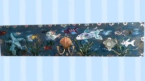 Wandmontage Schmuck Organizer Zubehör Schlüssel Sea Life Ozean Fische Strand Haus - Bild 1 von 17