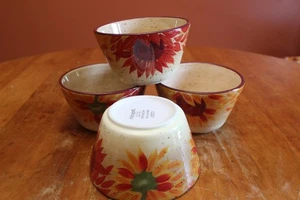 Pfaltzgraff Evening Sun Hand Painted 6" dia. Soup or Cereal Bowls Set of 4 EUC - Picture 1 of 9