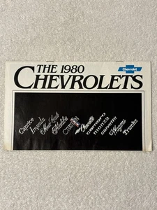 Original 1980 CHEVROLET LINEUP NEW CAR SALES BROCHURE Ad Catalog - Picture 1 of 15