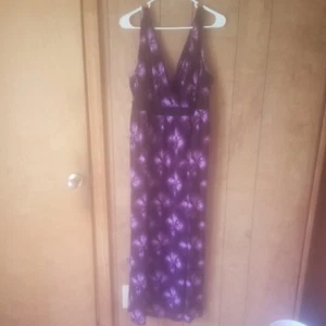 Rhapsody Women's Plus Size Purple Black Sleeveless V Neck Maxi Dress Size 2X - Picture 1 of 3