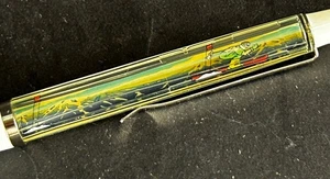 Vintage Floaty Nation Denmark Pen - Skier - Not Full - AS IS - Picture 1 of 6