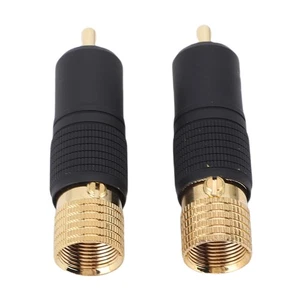 4pcs High End Male Plugs Solder Brass 24K Gold Plated Video Sound Connectors SPL - Picture 1 of 12