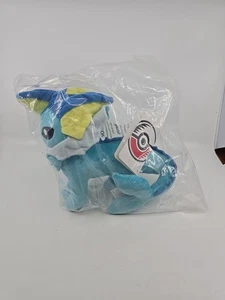 Pokémon Center Vaporeon Poké Plush - 12 In. Brand New Sealed in Original Bag H/M - Picture 1 of 5