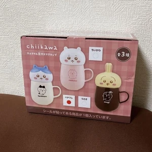 Chiikawa Chill Time Taza con Tapa Hachiware 13 cm Juego de 3 Japón Nuevo Sin Abrir - Imagen 1 de 24