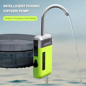 Intelligente Sensor Wasser Sauerstoff Pumpe LED Beleuchtung Angeln Luftpumpe Neu - Bild 1 von 19