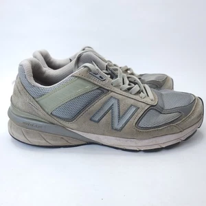 New Balance 990v5 Made in USA Men's Sz 9 6E Grey White Castlerock Shoes M990GL5 - Picture 1 of 7