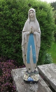 AS FOUND VINTAGE FRENCH RELIGIOUS STATUE VIRGIN MARY BOYE ET THOMAS TOULOUSE - Picture 1 of 24