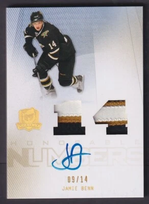 JAMIE BENN - 2009 The Cup Rookie Honorable Numbers #HN-JB, /14 Foto 1 de 2