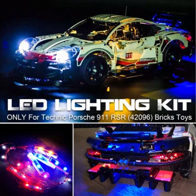ONLY For Lego 42096 Technic Porsche 911 RSR Bricks Toy LED Light Lighting Kit - Image 1 of 4