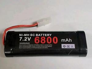 High Capacity 7.2V 6800mAh NiMH Battery Pack RC car truck Bugibot tank NEW - Picture 1 of 3