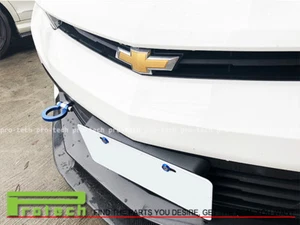 2014-2017 Chevrolet Chevy Camaro Anodize"BLUE" Aluminum Forge Front Tow Hook Bar - Picture 1 of 3