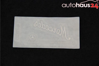 MERCEDES CLEAR WINDSHIELD GLASS DECAL STICKER SIGNATURE SIGNED BY MERCEDES BENZ - Image 1 of 3
