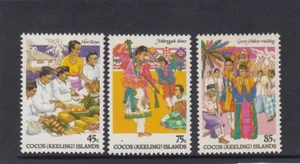 COCOS Islands 1984 MALAY Culture design set of 3 MNH - Picture 1 of 1