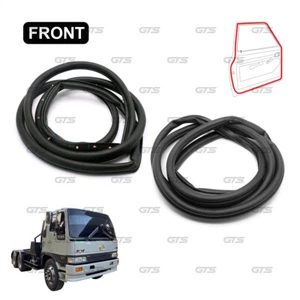 For Hino Sing Hi-Tech 3M3H 1990 '95 Front Pair Door Rubber Seal Weatherstrip - Picture 1 of 10