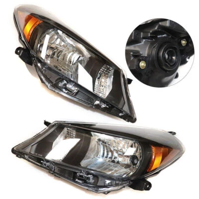 Pair For 2012-2014 Toyota Yaris Hatchback Left+Right Headlights Headlamps Assy - Image 1 of 4