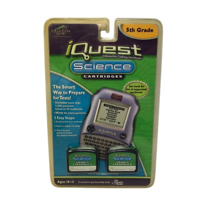 NIP Leap Frog IQuest Science 2 Cartridge Package 5th Grade Ages 10 Quantum Leap - Image 1 of 4