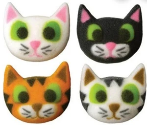 8 Essbare Katze Tortenaufleger Party Deko Muffin Geburtstag Cupcake NEU - Bild 1 von 4