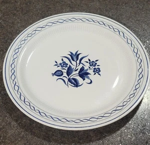 VTG Amcrest 12.5 in Platter Blue & White Tradition Ironstone  Japan - Picture 1 of 3