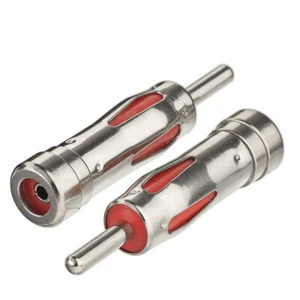 2pcs ISO Female to Din 41585 Male Antenna Adaptor Car Radio Stereo Tuner Adapter - Picture 1 of 4