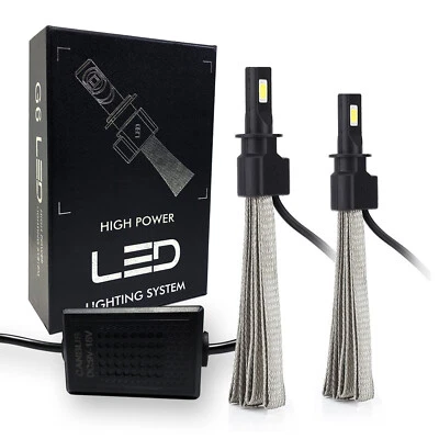 Kit de conversão SOCAL-LED 2x H3 lâmpada sem ventilador luz de neblina Canbus 6000K branco brilhante - Imagem 1 de 4