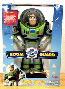 NIB DISNEY PIXAR THINKWAY ORIGINAL BUZZ LIGHTYEAR ULTIMATE TALKING ROOM GUARD - Picture 1 of 15