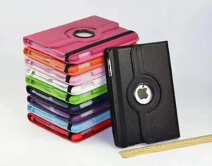 Cover Case For iPad Mini 360 deg Leather 1/2/3/4/5/6/7 - Picture 1 of 2